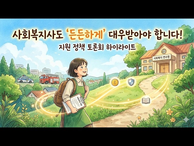 "사회복지사도 경찰·소방관만큼 대우받아야 합니다" | 사회복지 종사자 지원 정책 토론회