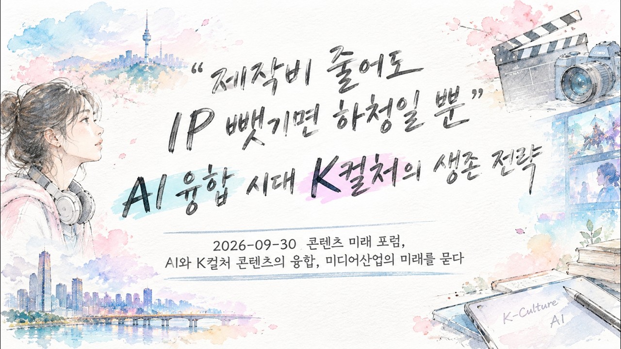 AI가 바꾸는 K콘텐츠와 스포츠, 제작비 절감을 넘어 독자적 IP를 지킬 수 있을까?